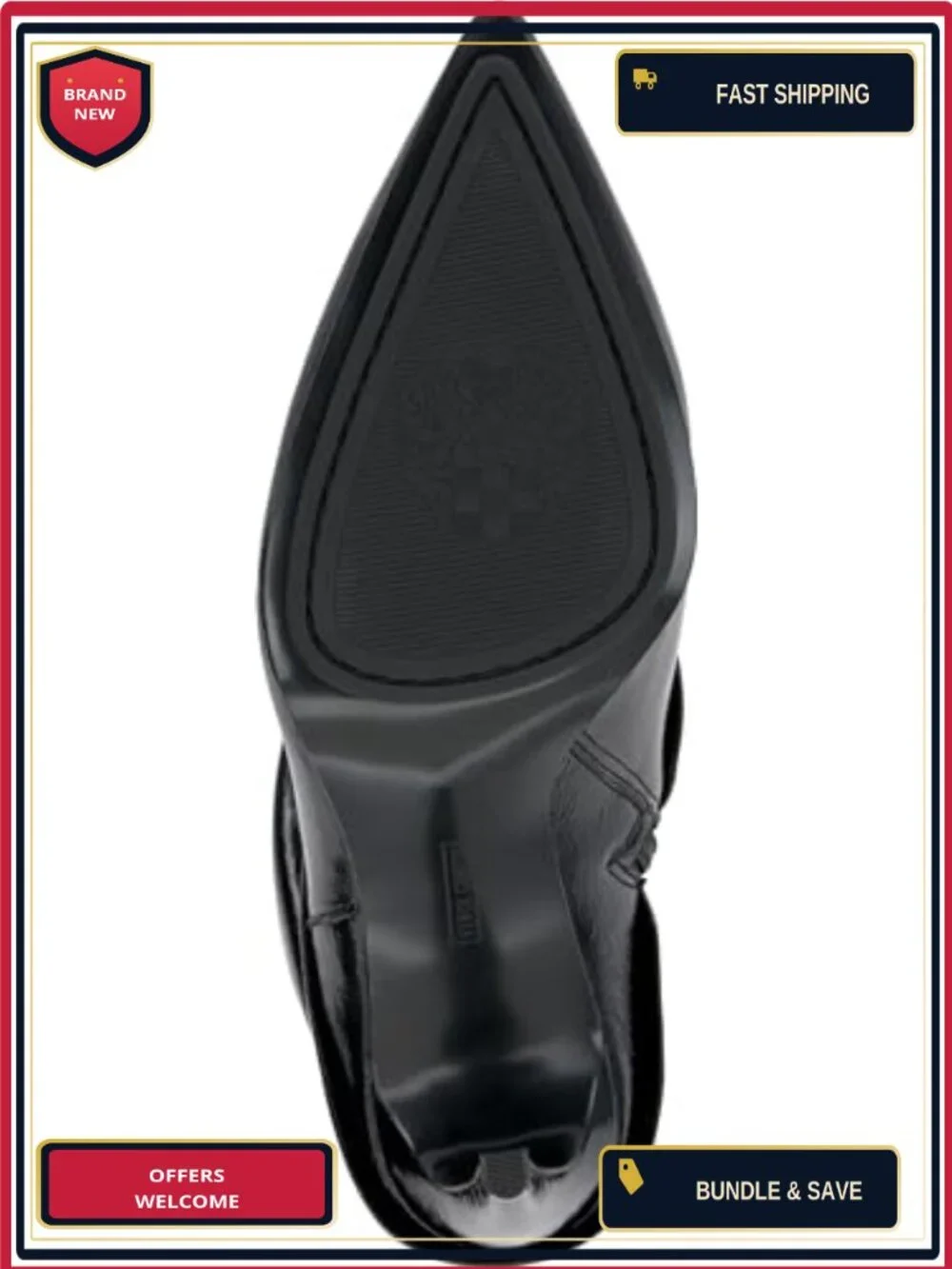 Leather Ankle Bootie Stiletto Heel Zipper Closure Pointed Toe